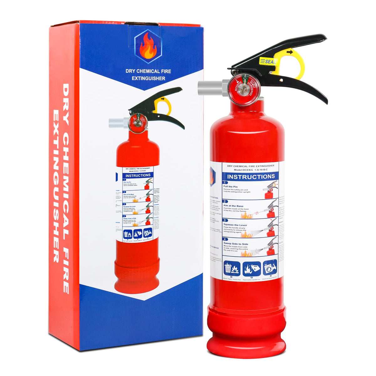 2.5lb Multi-Class Dry Powder Fire Extinguisher V7594