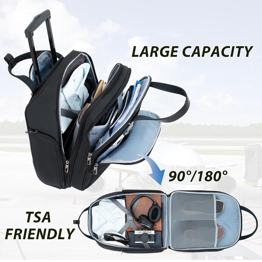 16" Underseat Rolling Lightweight Suitcase V133609