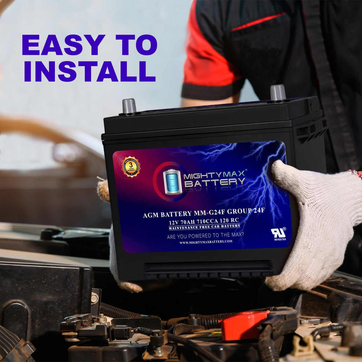 12V 70Ah AGM Replacement Battery S591