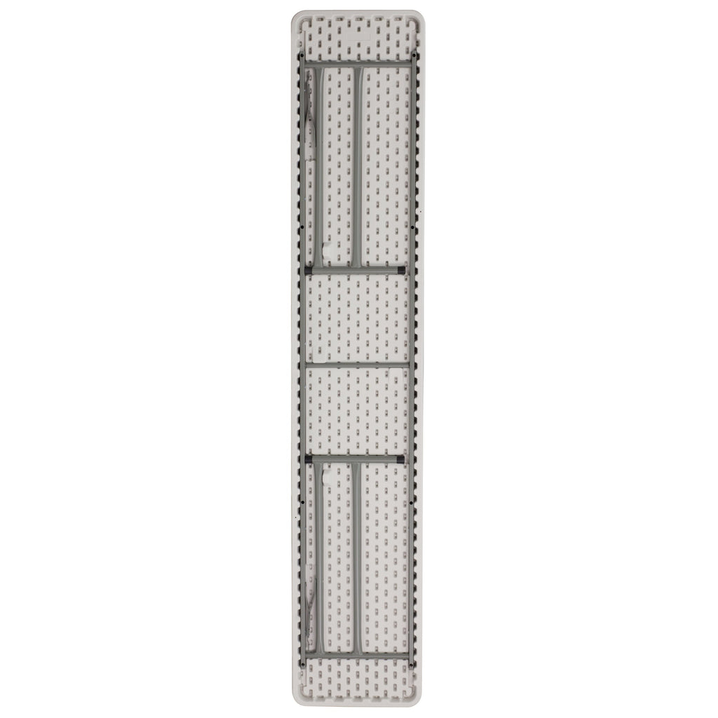 8 ft Granite White Plastic Folding Training Table V279663