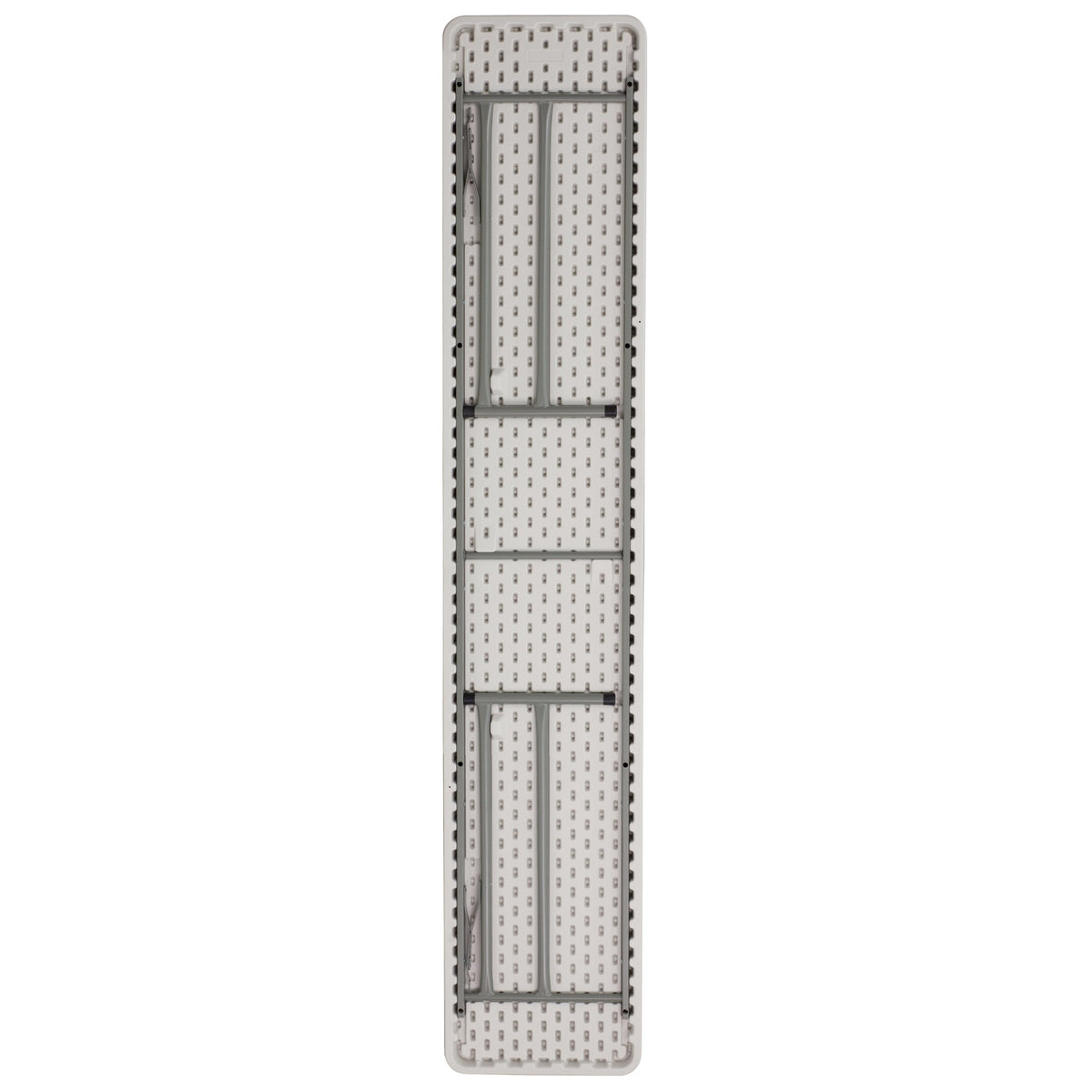 8 ft Granite White Plastic Folding Training Table V279663