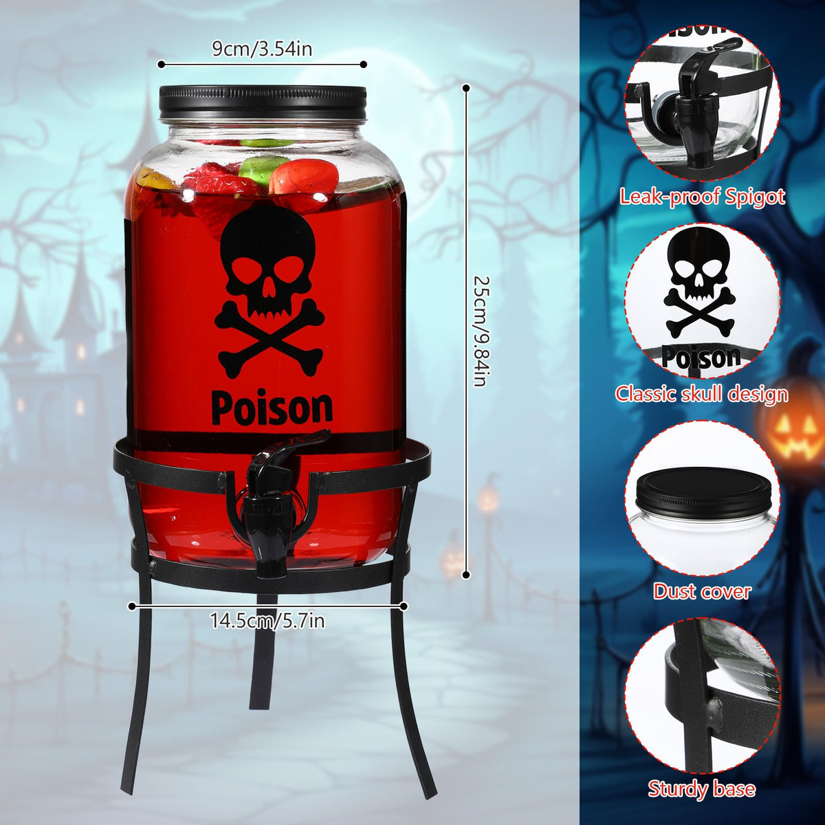Glass Beverage Dispenser L849