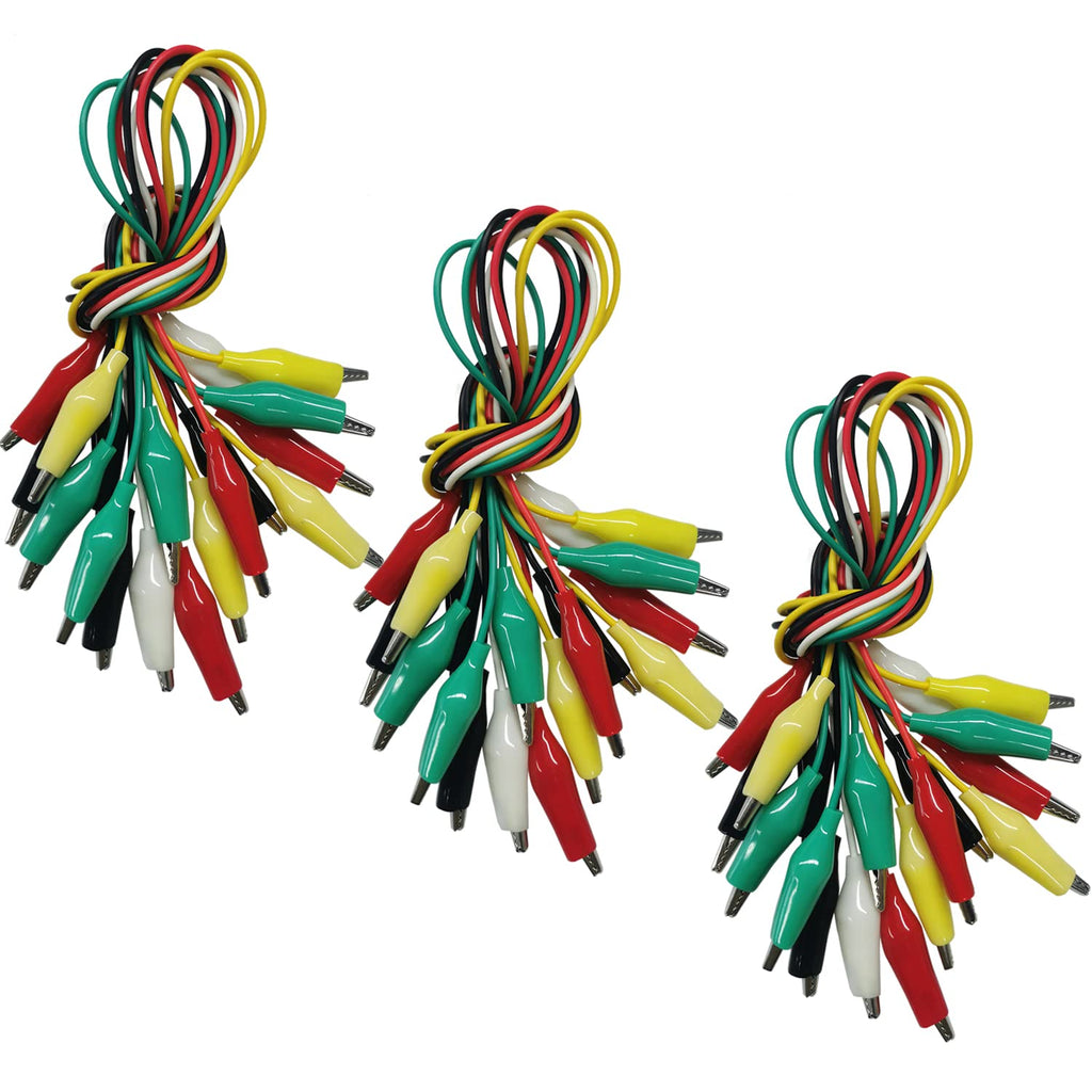 30 PCS Alligator Clips Test Leads Jumper Wires G7476