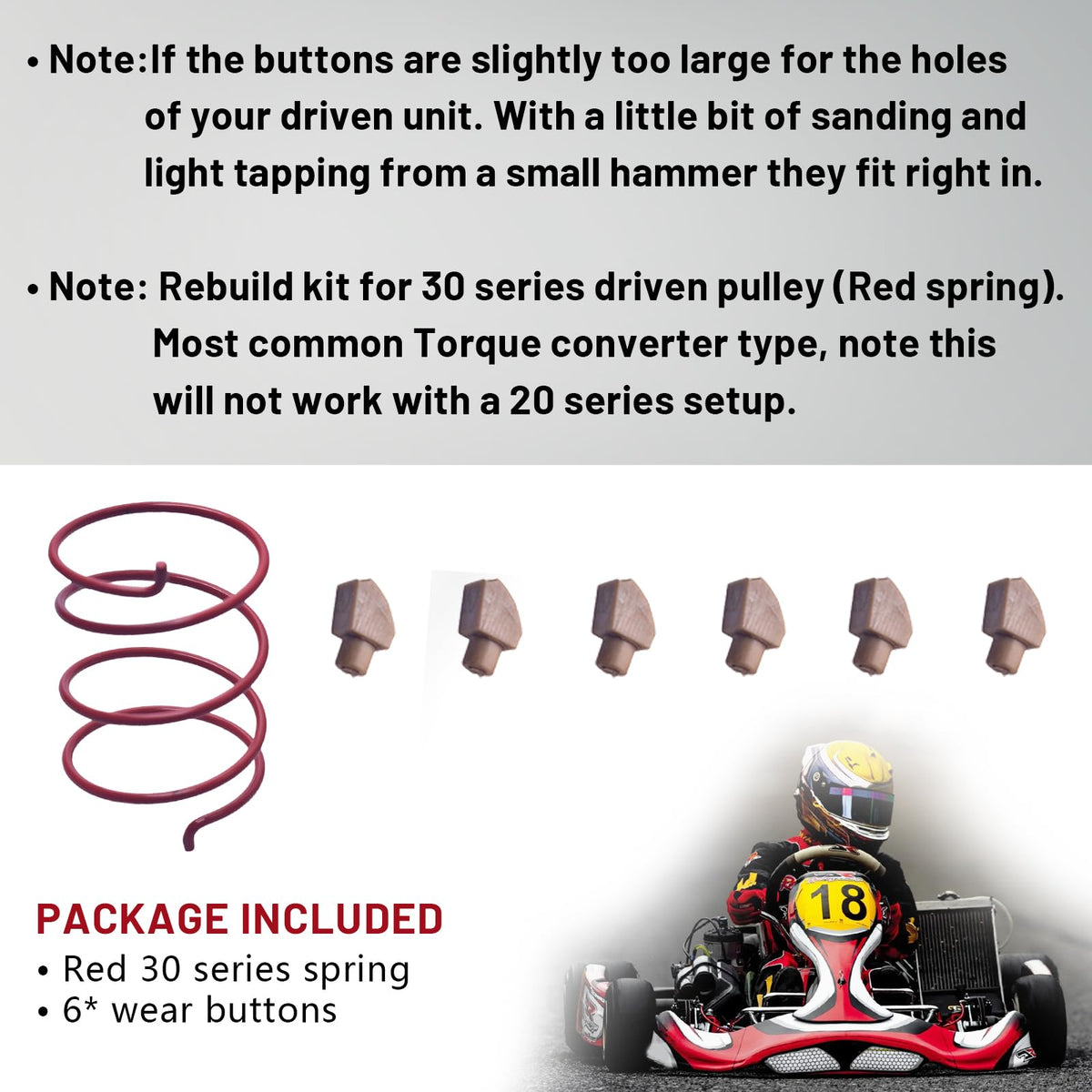 30 Series Torque Converter Driven Pulley Rebuild Kit W589591