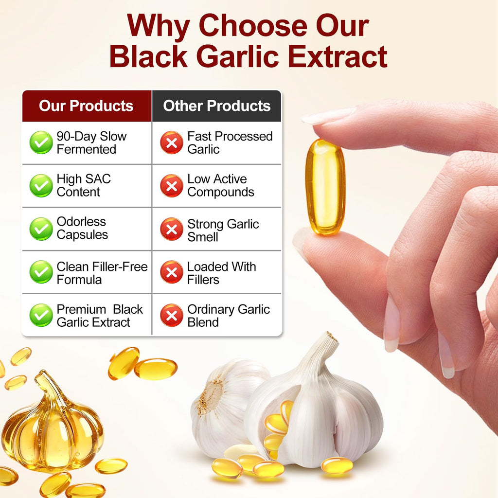Odorless Organic Aged Garlic Extract Softgels N18208