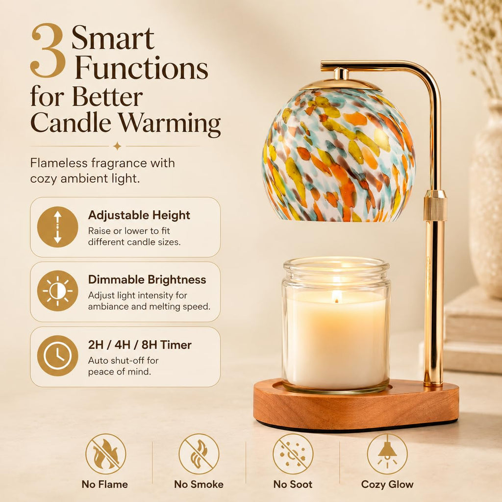 Candle Warmer Lamp with Timer and Dimmable Brightness K241099