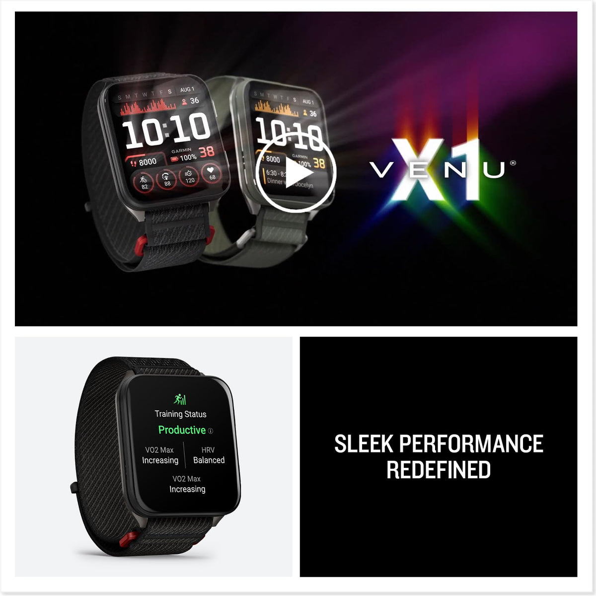 Black 51mm Smartwatch P164