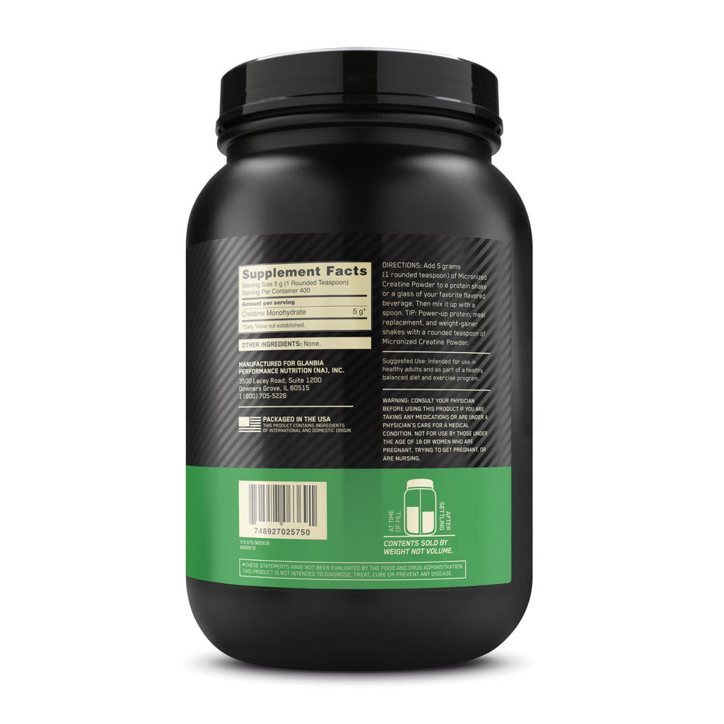 Unflavored Micronized Creatine Monohydrate Powder 400 Servings Z5777