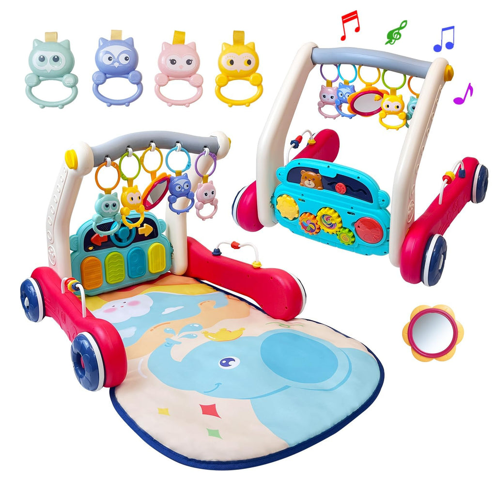 Baby Gym Play Mat & Baby Walker with Music and Light M31259