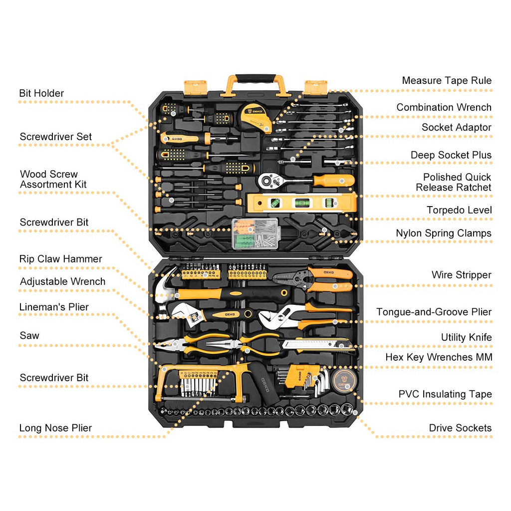 228 Piece Socket Wrench Hand Tool Set with Toolbox Z59431