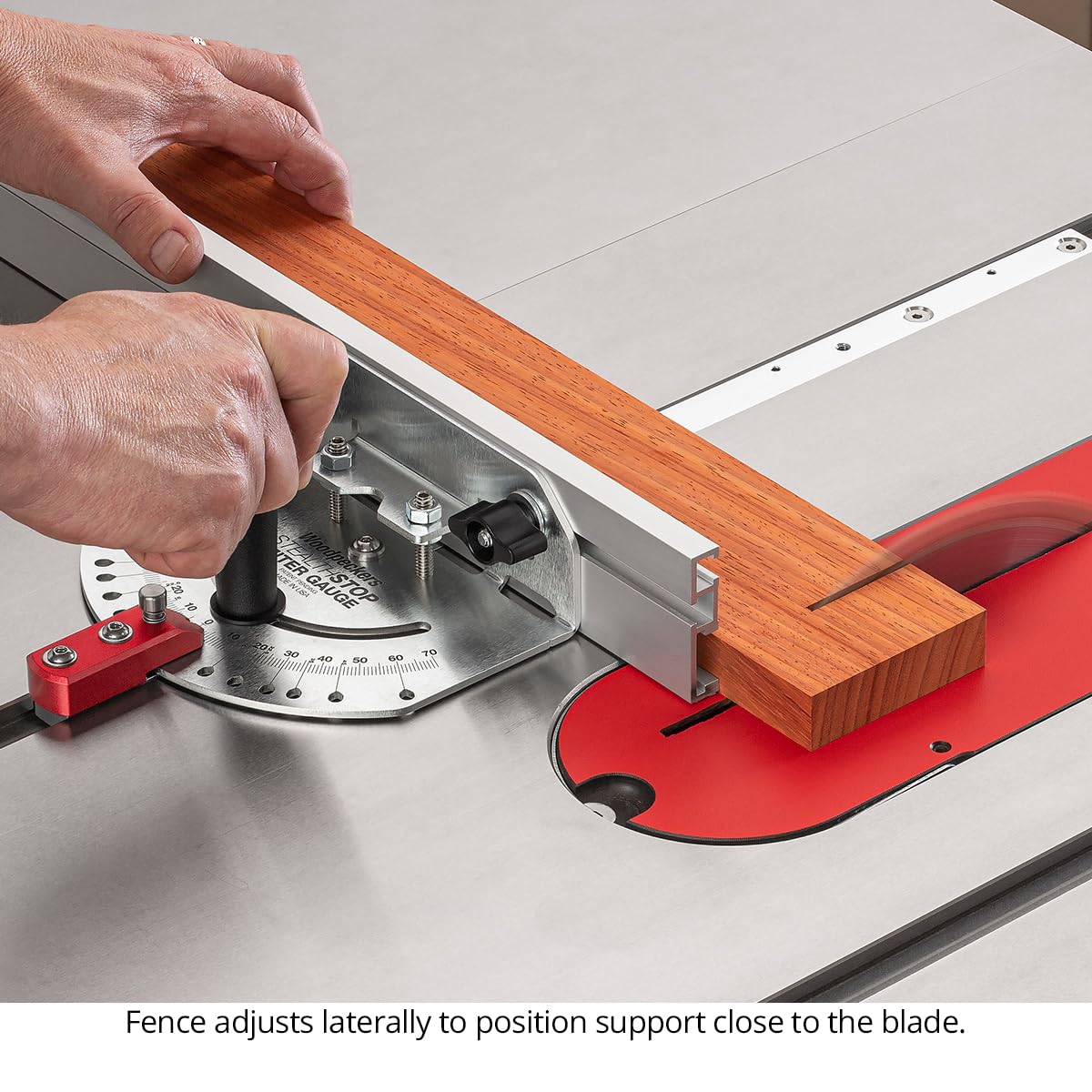 Universal Table Saw Miter Gauge with Extendable Fence A135