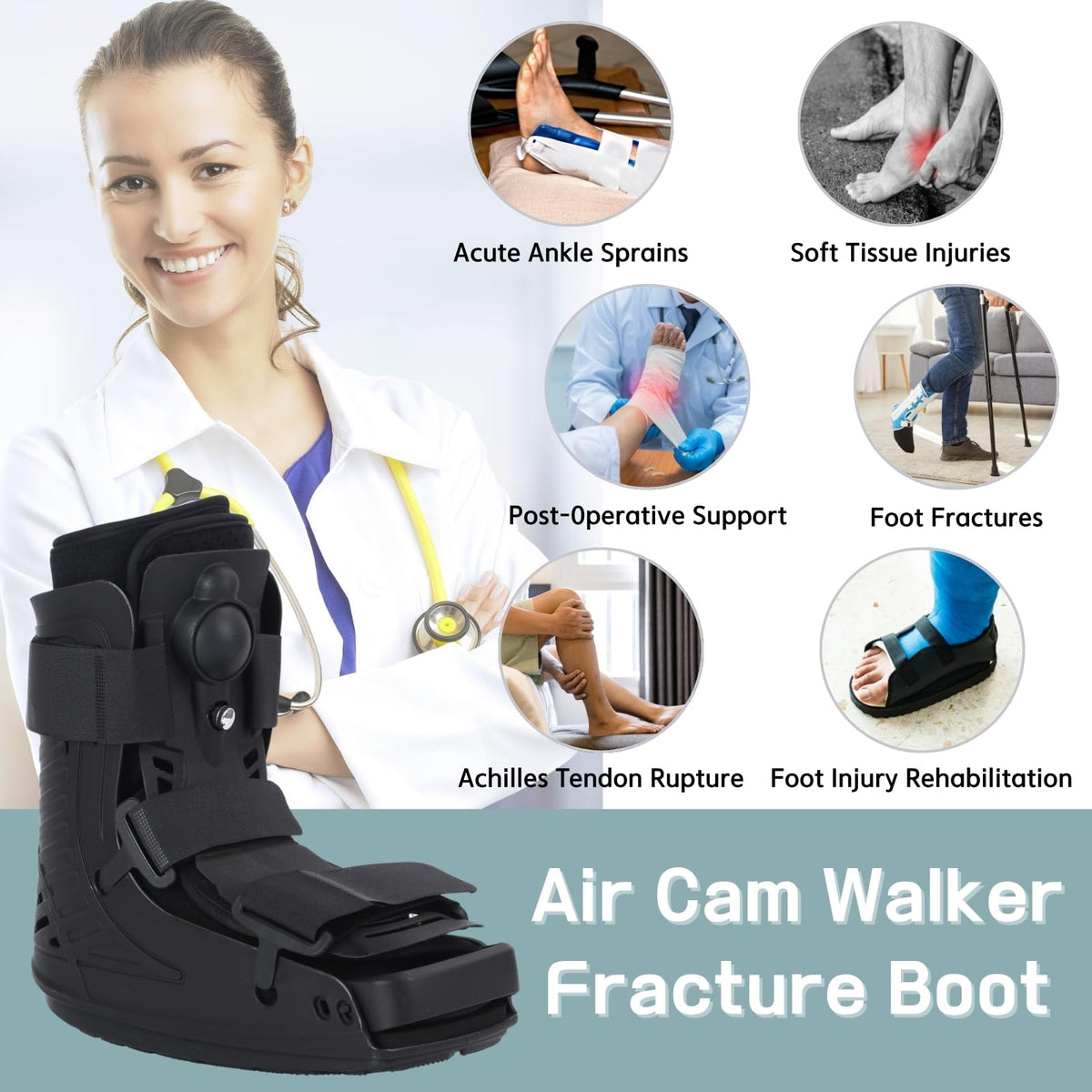 Short Inflatable Walking Boot V121