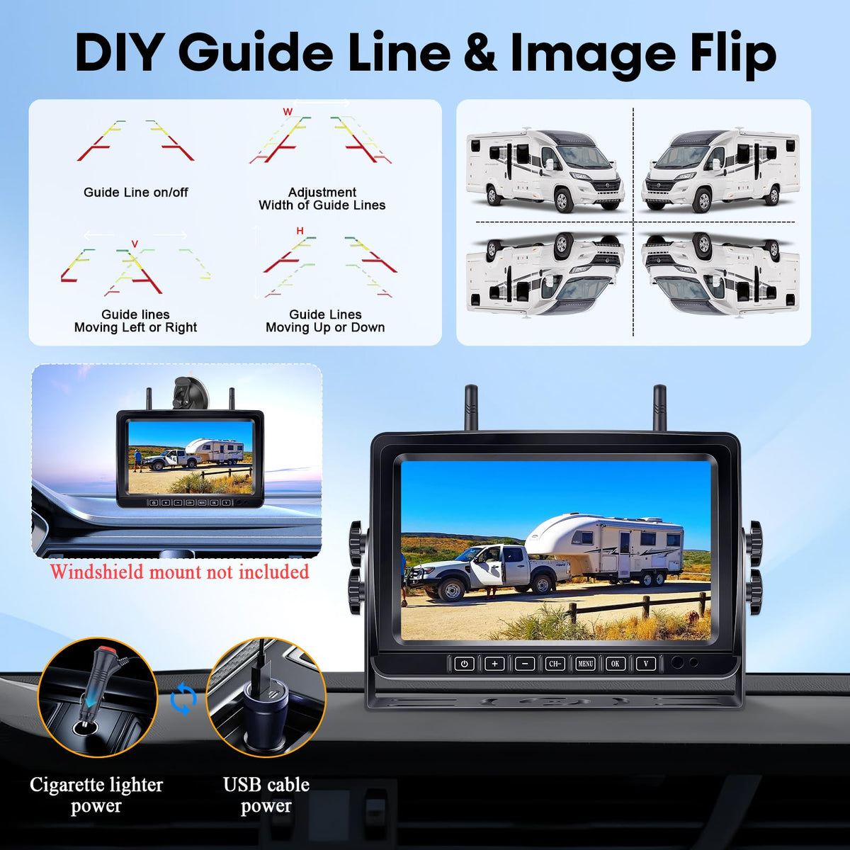 1080P Magnetic Backup Camera V4343