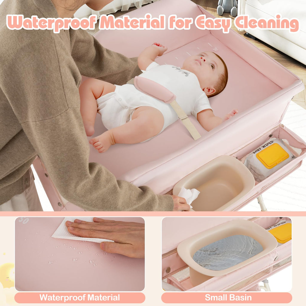 Portable Baby Changing Table with Wheels X966760