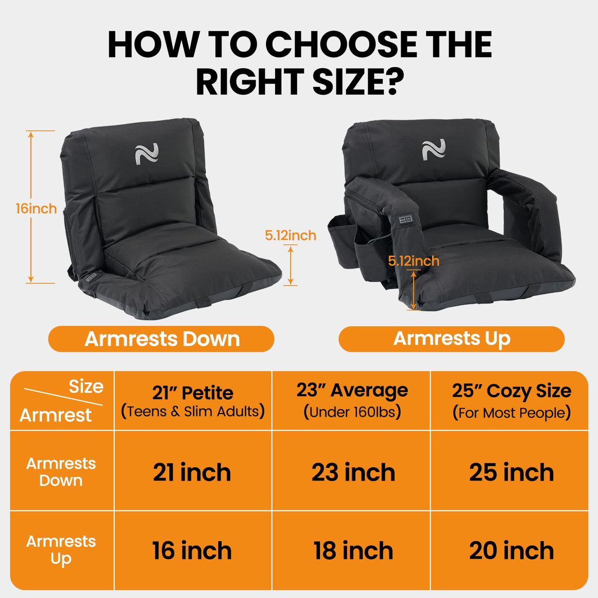 2 Pack Extra Thick Heated Stadium Seats M187790