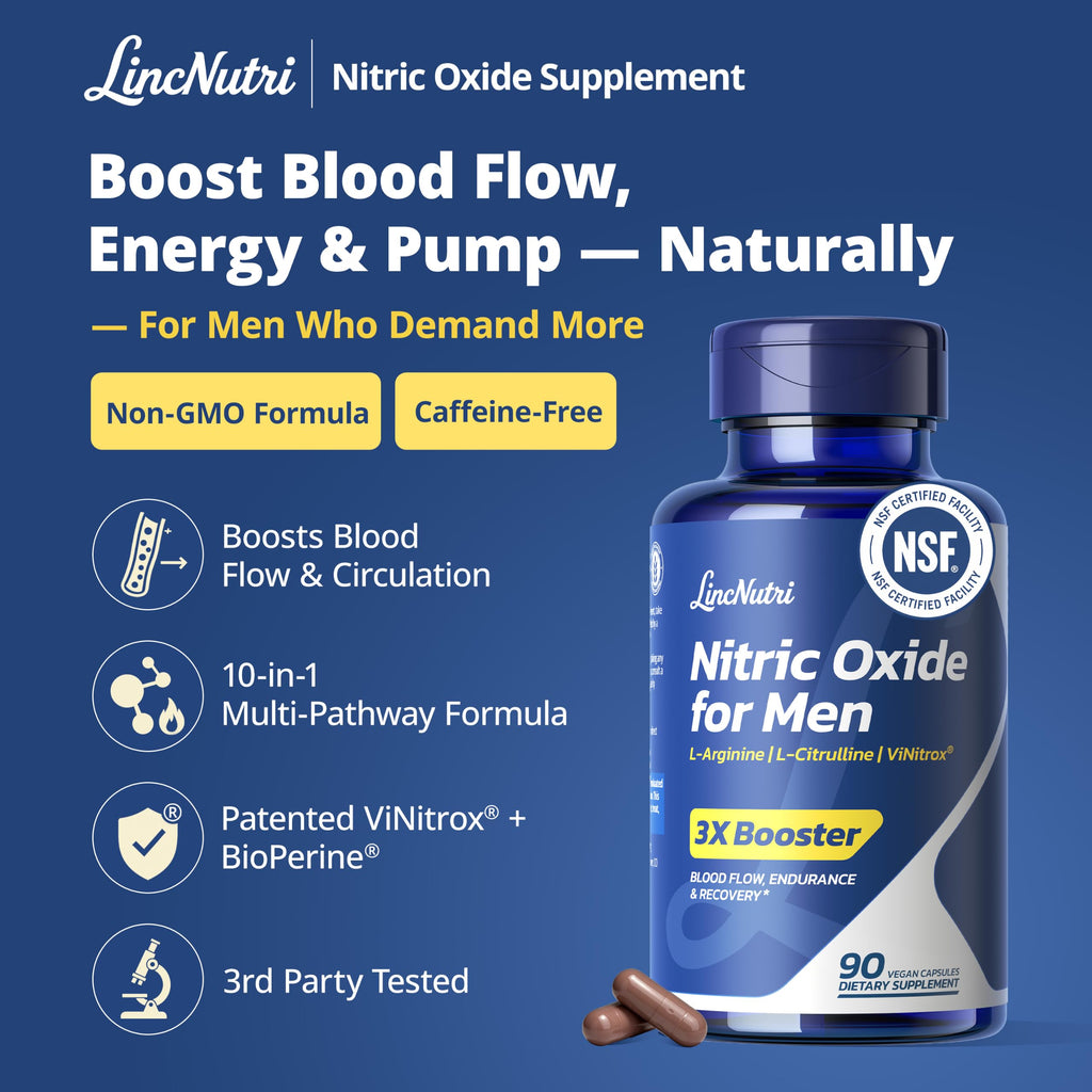 Nitric Oxide Supplements for Men 30-Day Supply J5394