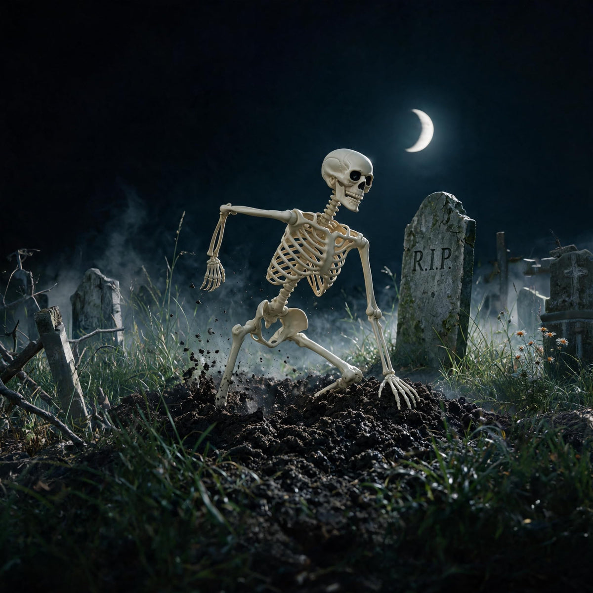 5.4FT Skeleton Halloween Decoration S89897