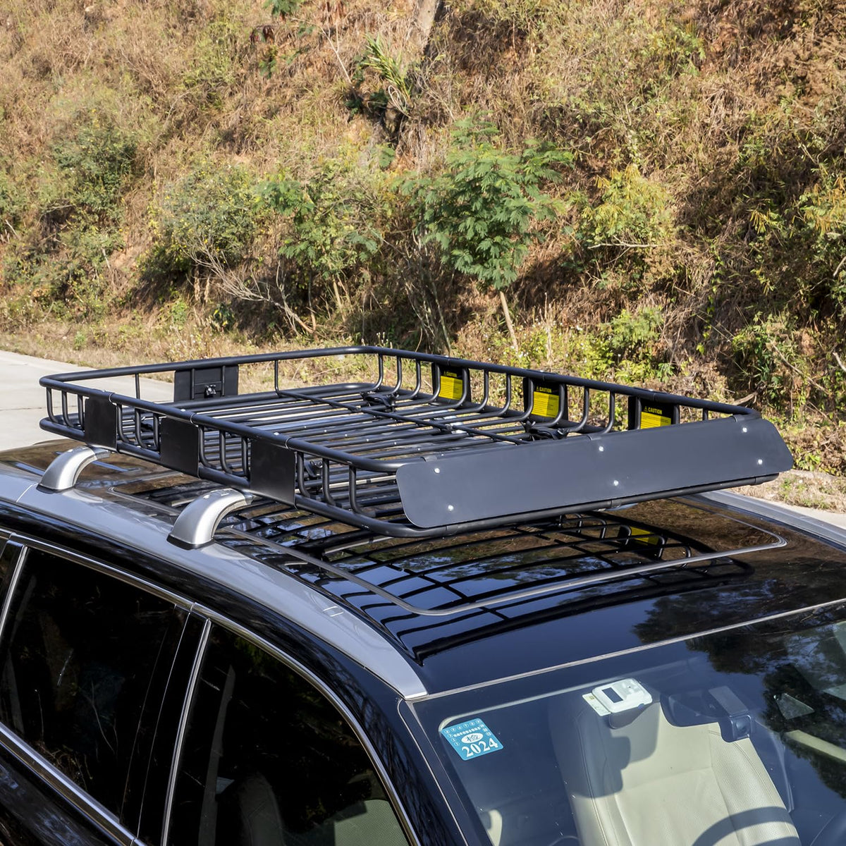 64" x 39" x 5" 200lb Heavy Duty Roof Rack Carrier Basket with Waterproof Bag V963