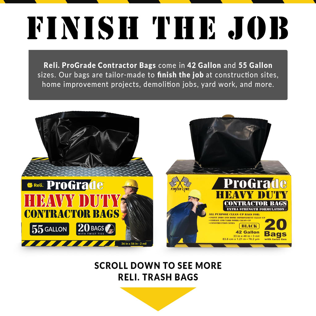 55 Gallon Heavy Duty Garbage Bags A220870