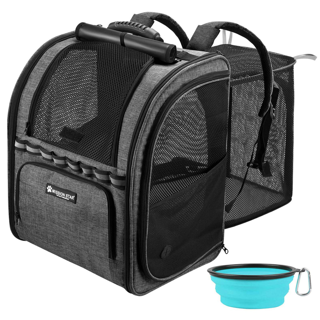 Expandable Breathable Mesh Cat Dog Carrier Backpack O226