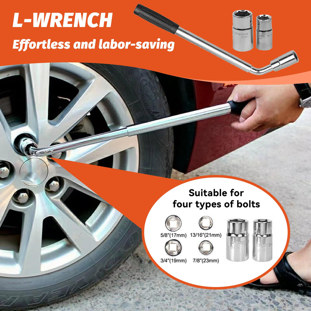 Portable 2 Ton Scissor Jack and Stand Kit with Lug Wrench O112