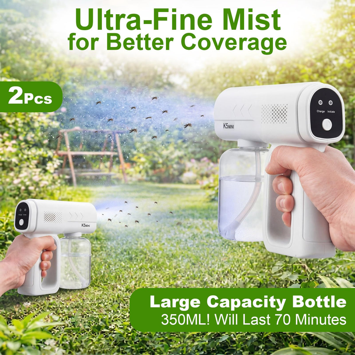 2 Pack Rechargeable Handheld Nano Sprayer B784128
