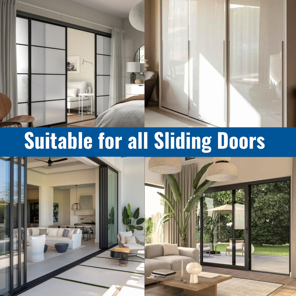 White Vinyl Sliding Screen Door Track S799