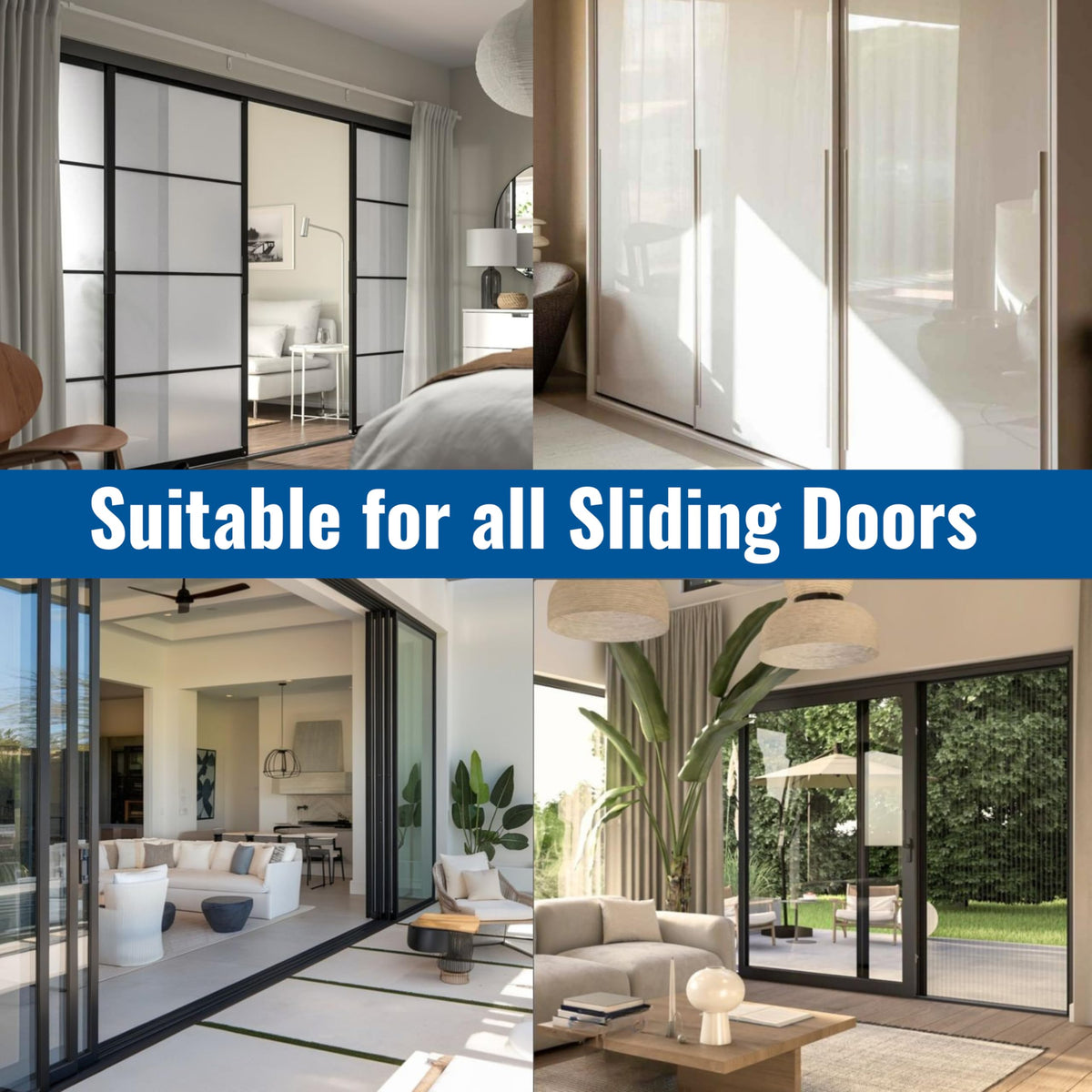 White Vinyl Sliding Screen Door Track S799