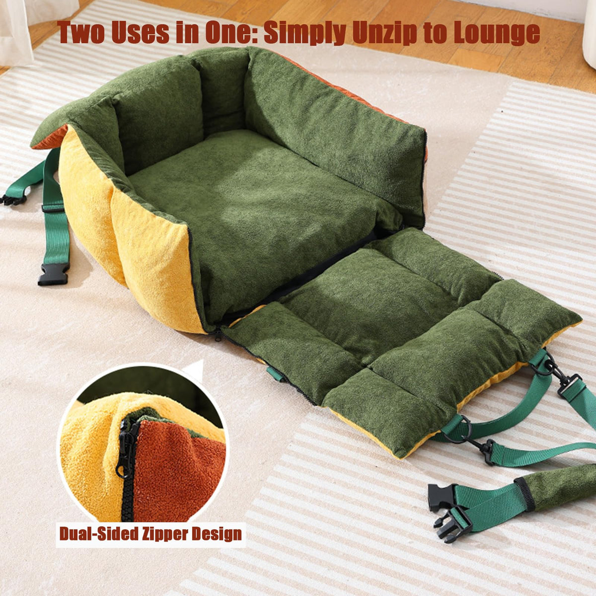 2-in-1 Dog Car Seat for Small Dogs M859