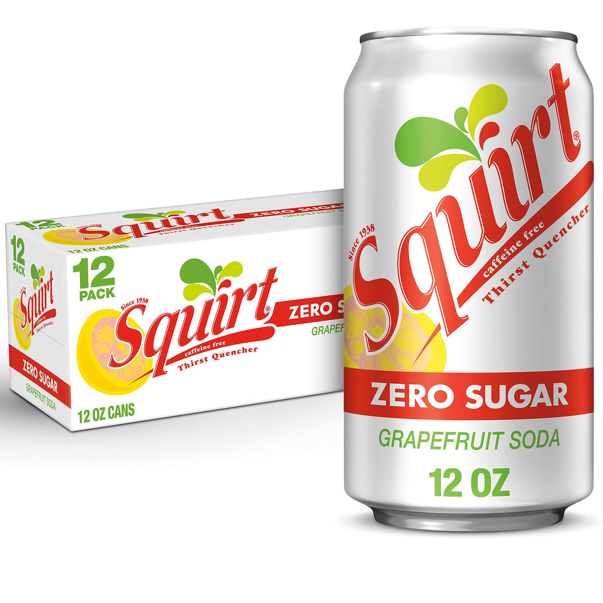 Zero Sugar Grapefruit Soda, 12 fl oz cans, 12 pack F93200