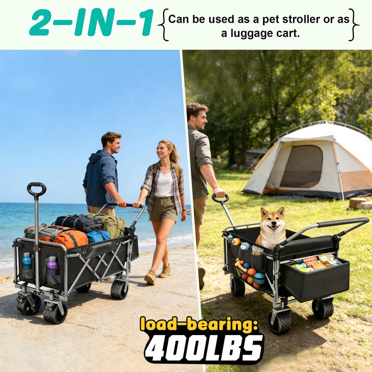 Large Dog Wagon Cart H128