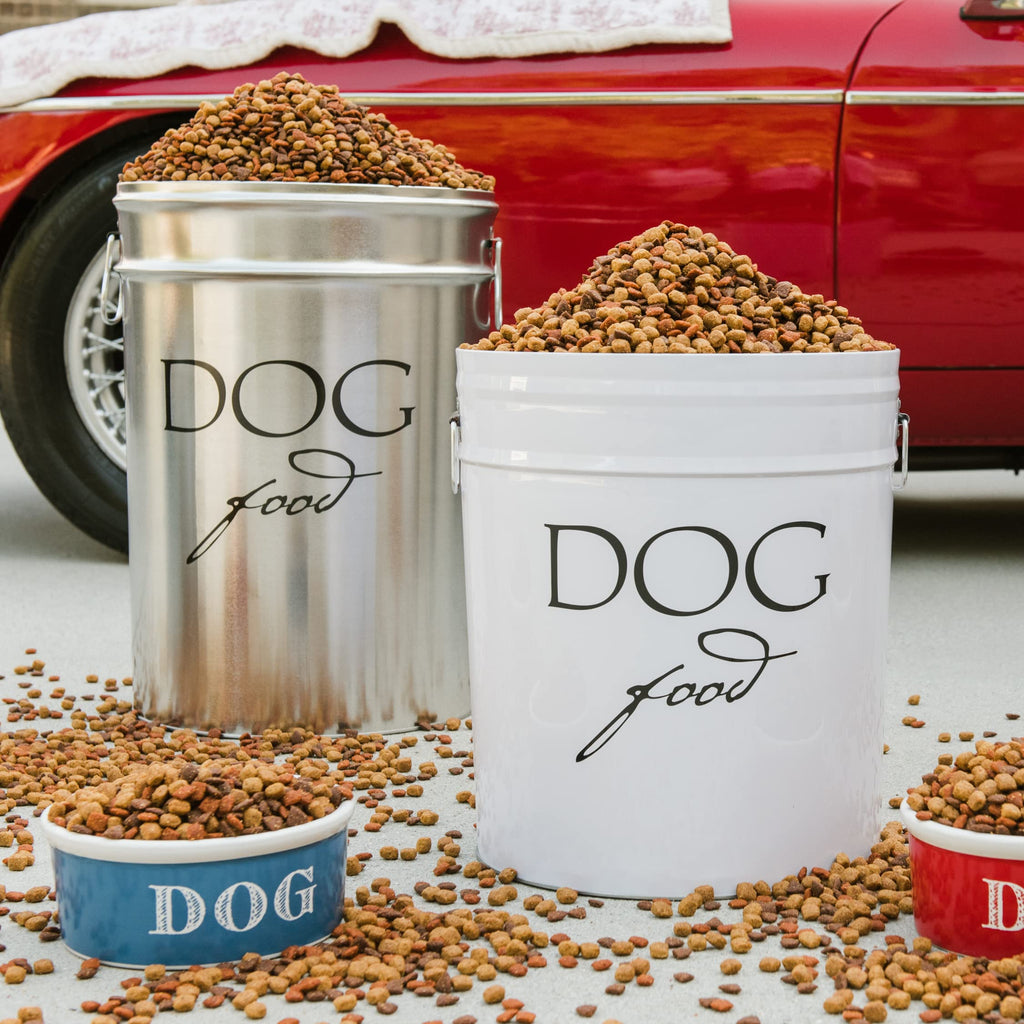 Large Airtight Stainless Steel Dog Food Storage Canister A164324