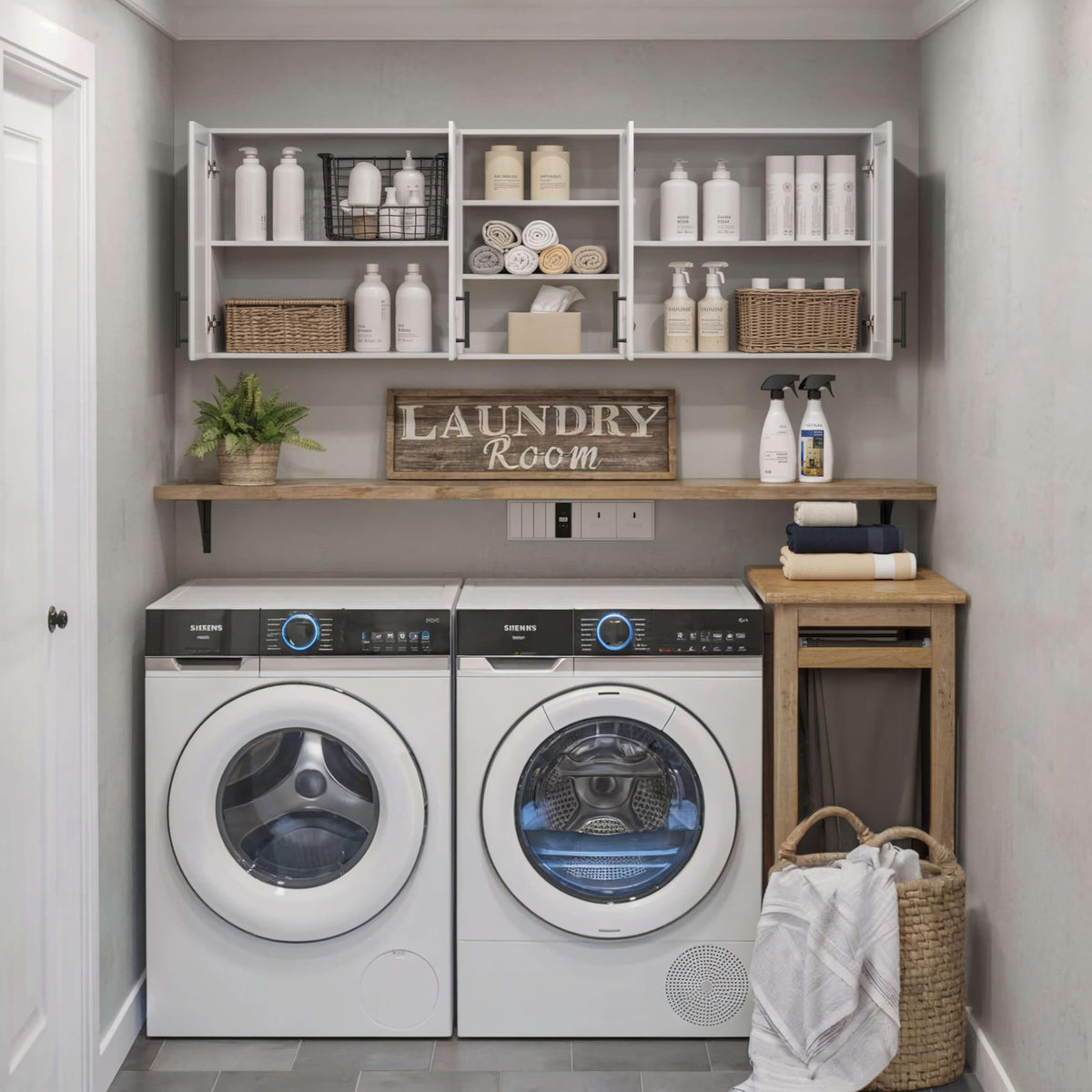 White Wooden Wall Cabinet D29918