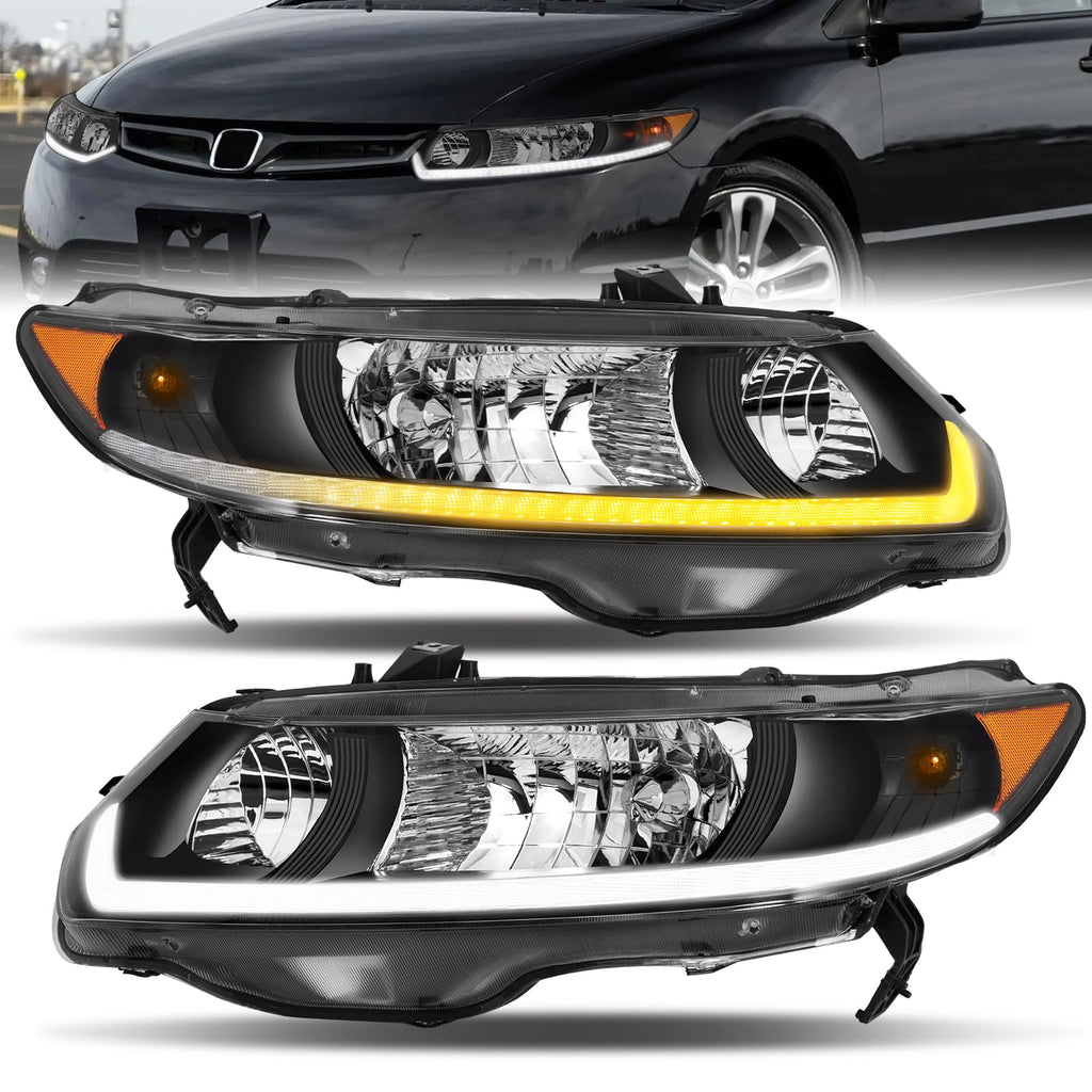 Headlight Assembly for 2006-2011 Honda Civic 2-Door Coupe R267189