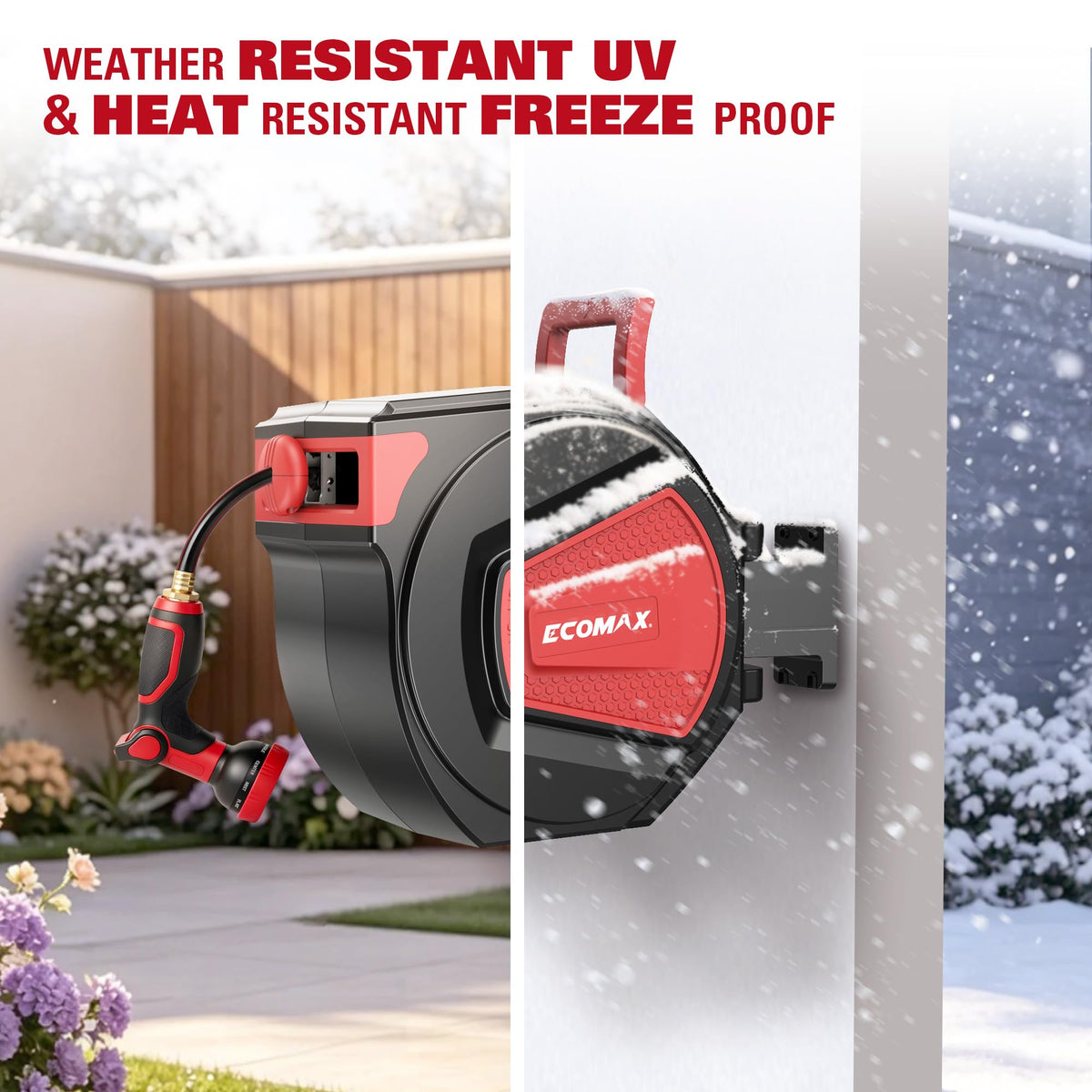 Retractable Garden Hose Reel 1/2" x 100 ft H505