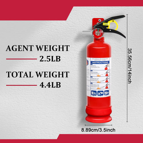 2.5lb Multi-Class Dry Powder Fire Extinguisher V7594