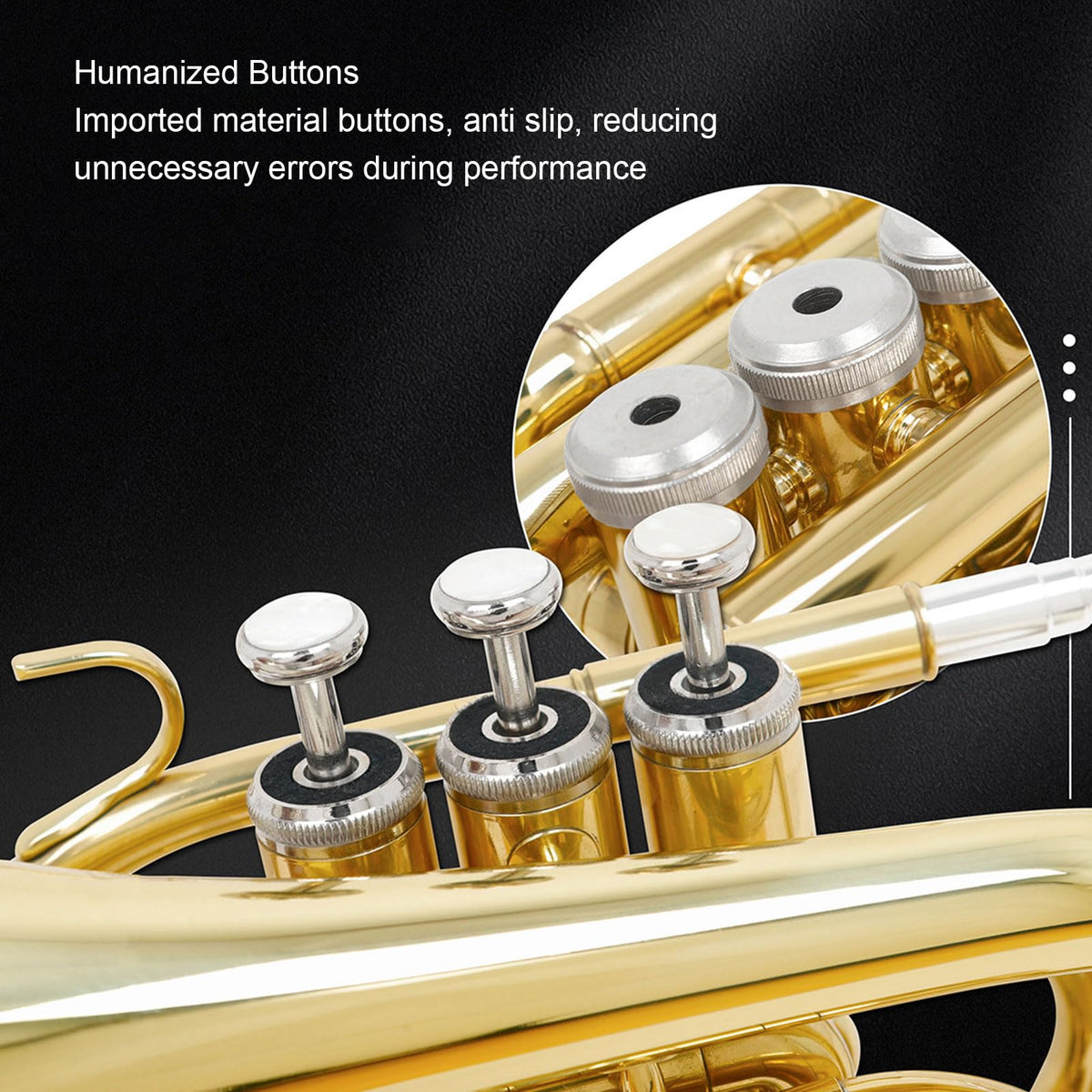 Bb Pocket Trumpet with 7C Mouthpiece and Hard Case X770777