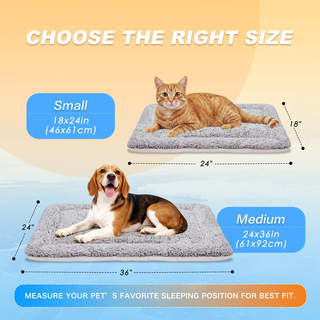 Self Warming Reversible Cat Bed Gray 18 x 24 Inches G3679