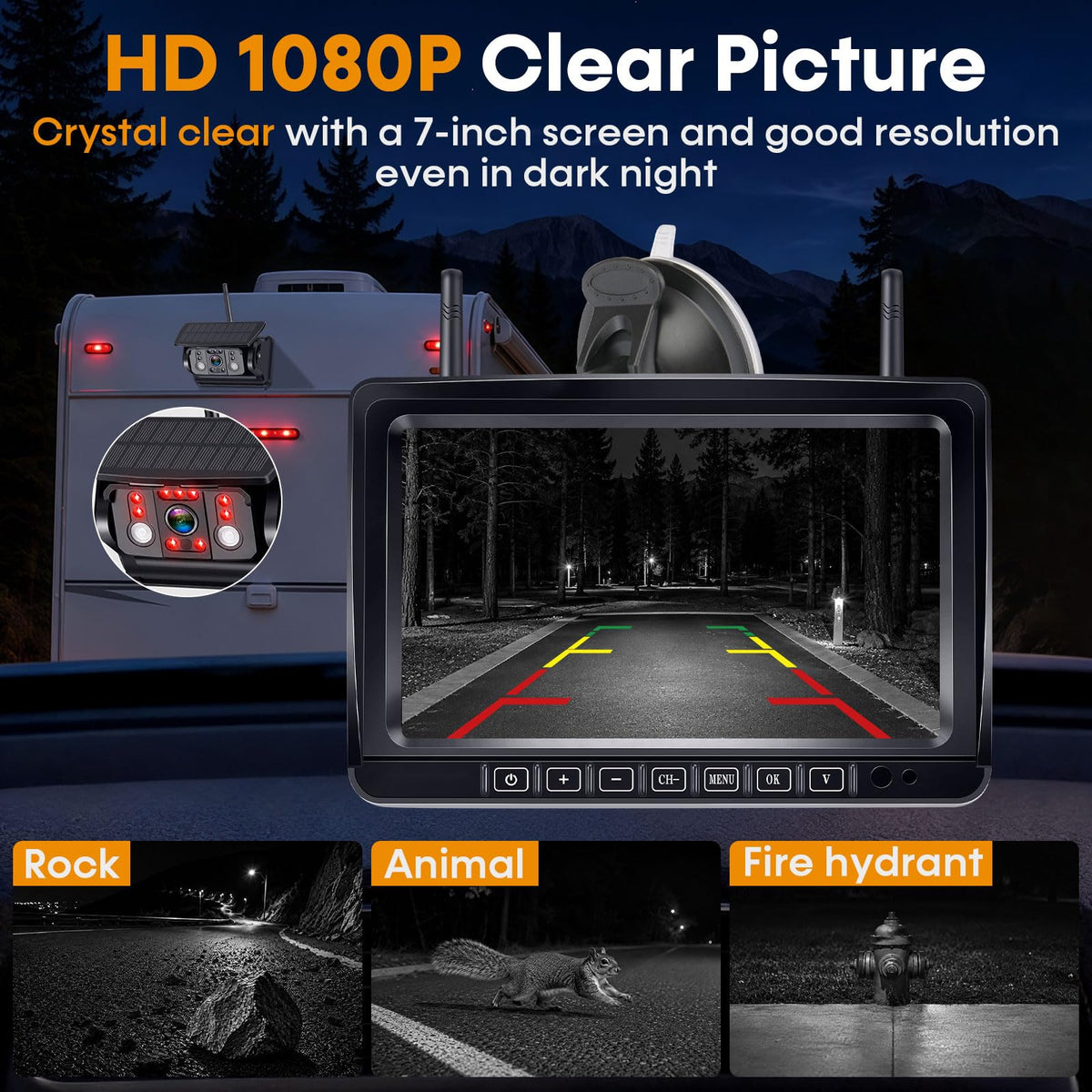 1080P Magnetic Backup Camera V4343