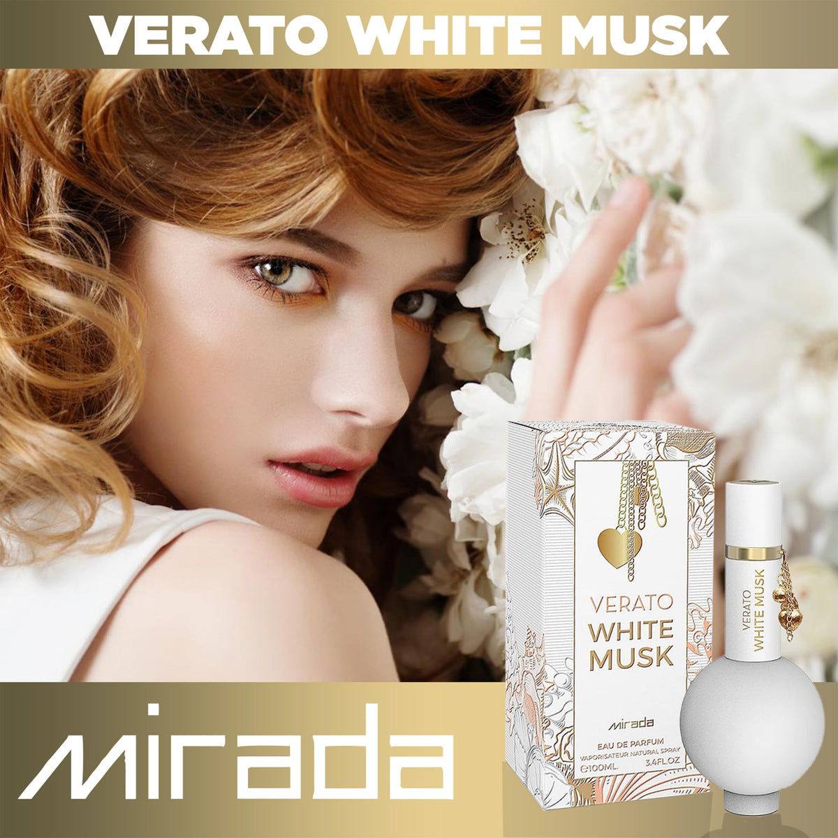 White Musk Eau de Parfum Spray 3.4 FL. Oz X42328