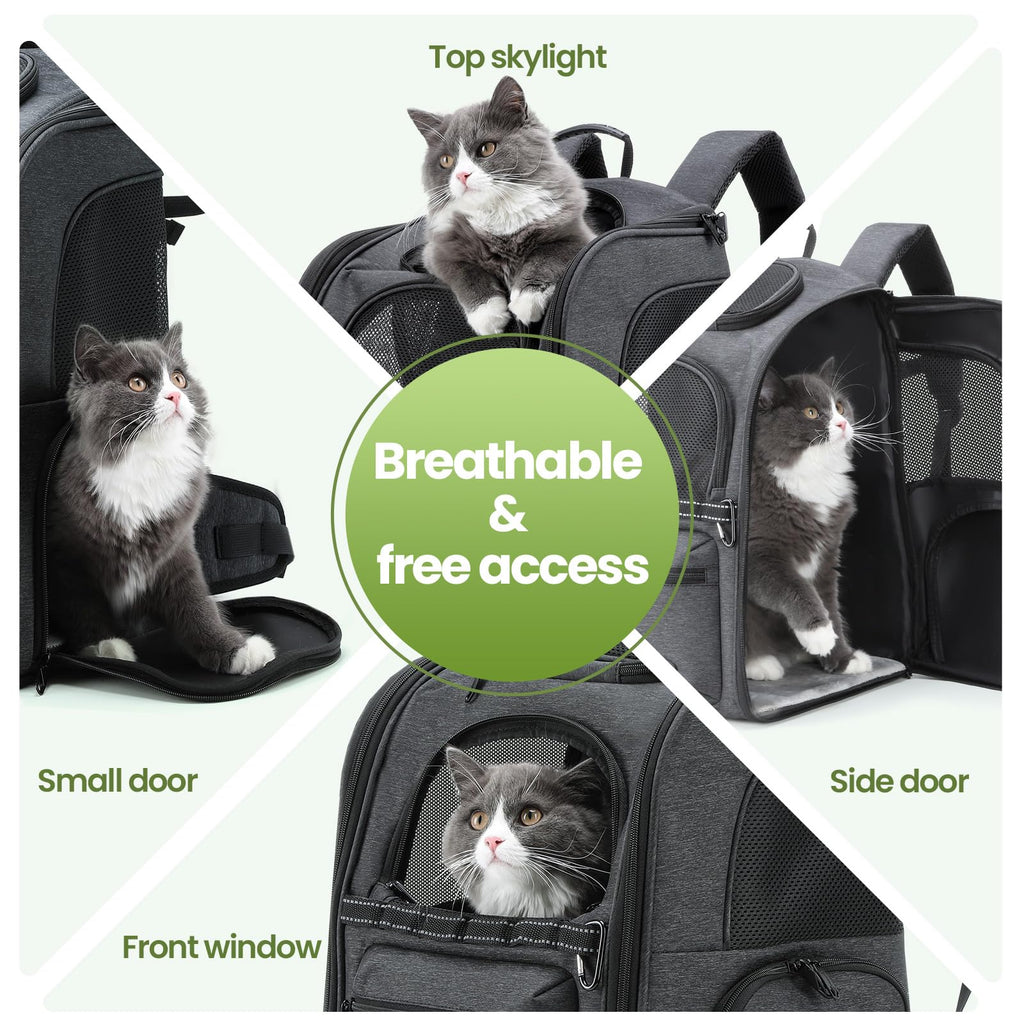Ergonomic Breathable Cat Backpack E309562