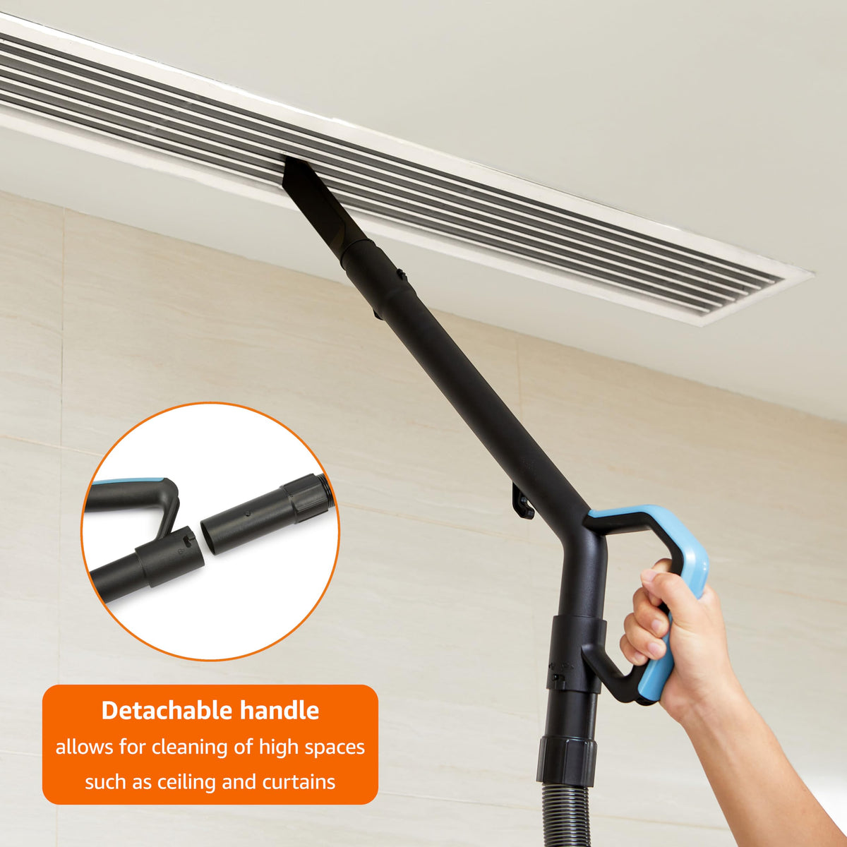 Upright Bagless Vacuum Cleaner, Washable Filter, 1.7L Dust Cup, Black/White F531538