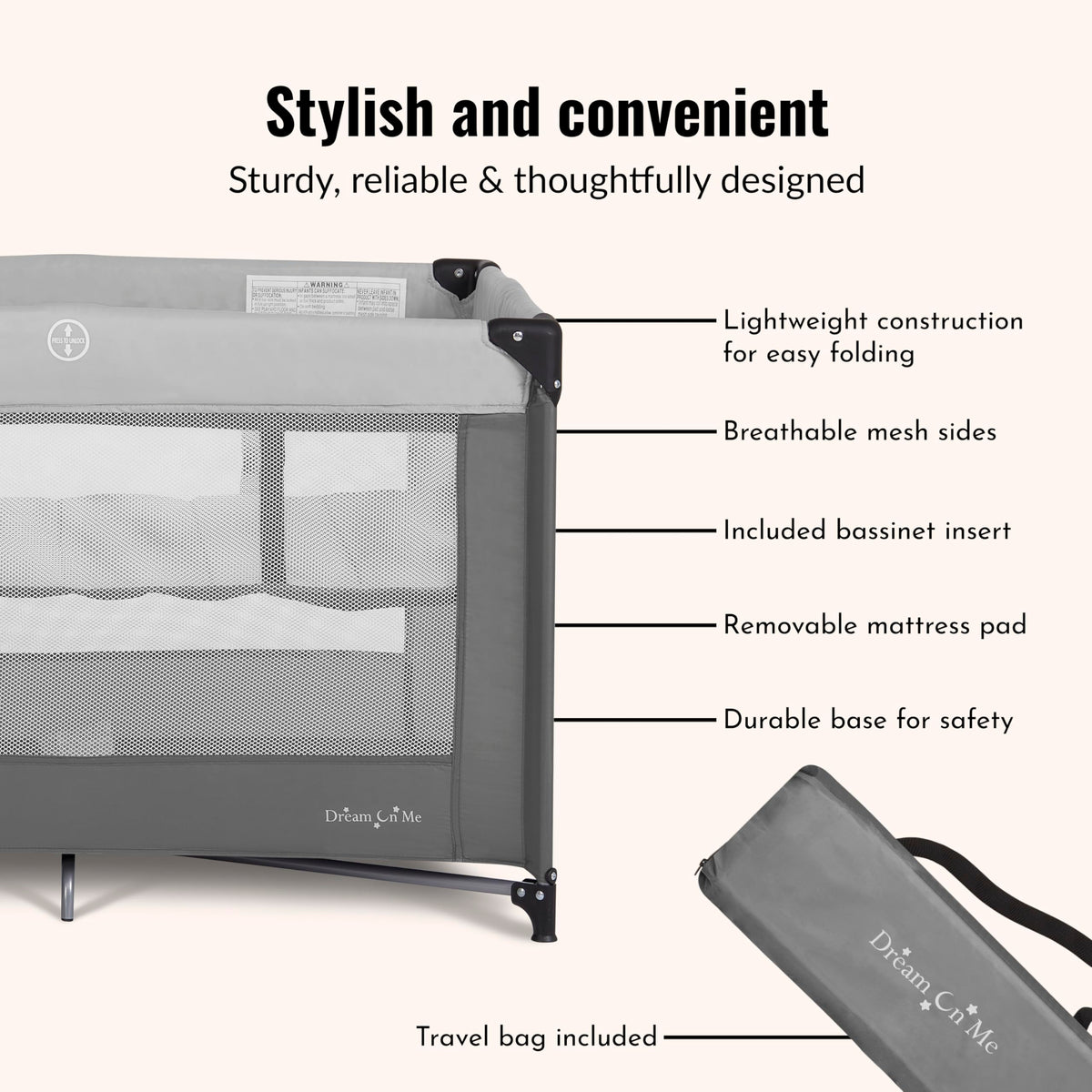 Portable Baby Playard with Bassinet P7492