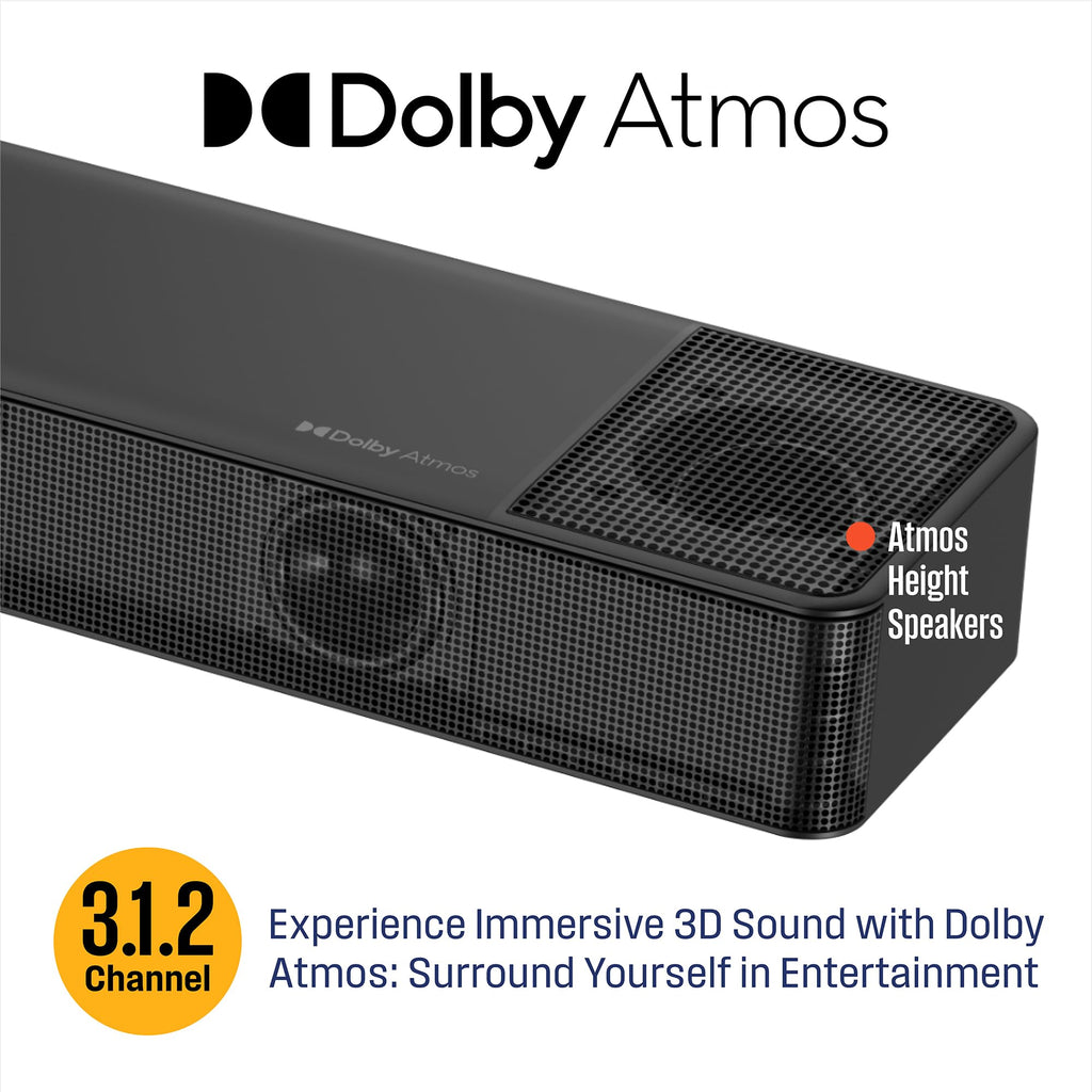 4K 50 Inch TV and 3.1.2 Sound Bar M109