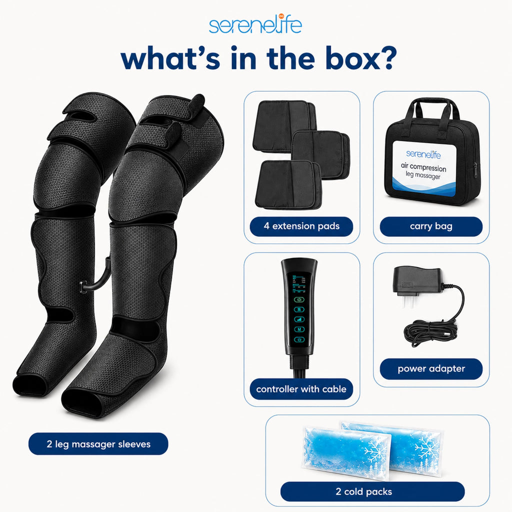 Air Compression Leg Massager with Heat and Compression O461