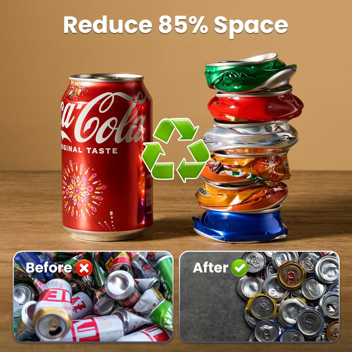 Wall Mounted Can Crusher for 8-16oz Aluminum Cans G3612