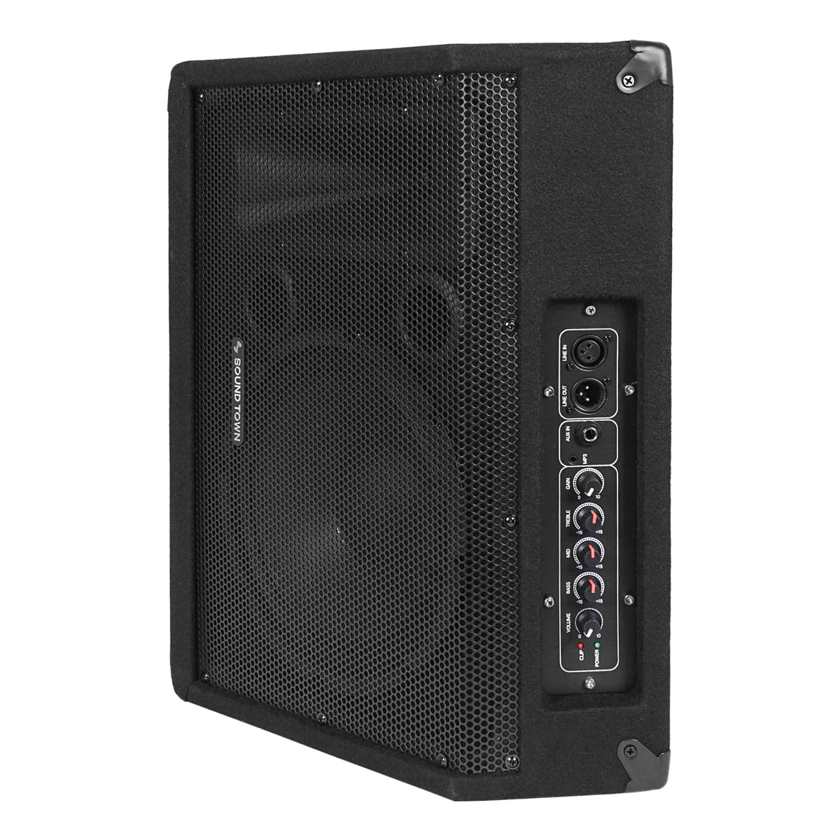 2-Pack Powered PA Speakers 10” 300W J9054
