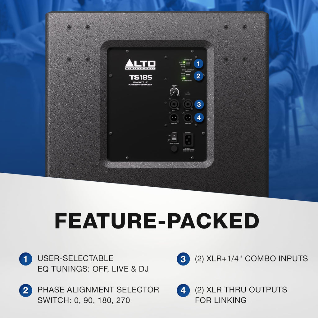 2500W 18" Powered PA Subwoofer Z916348