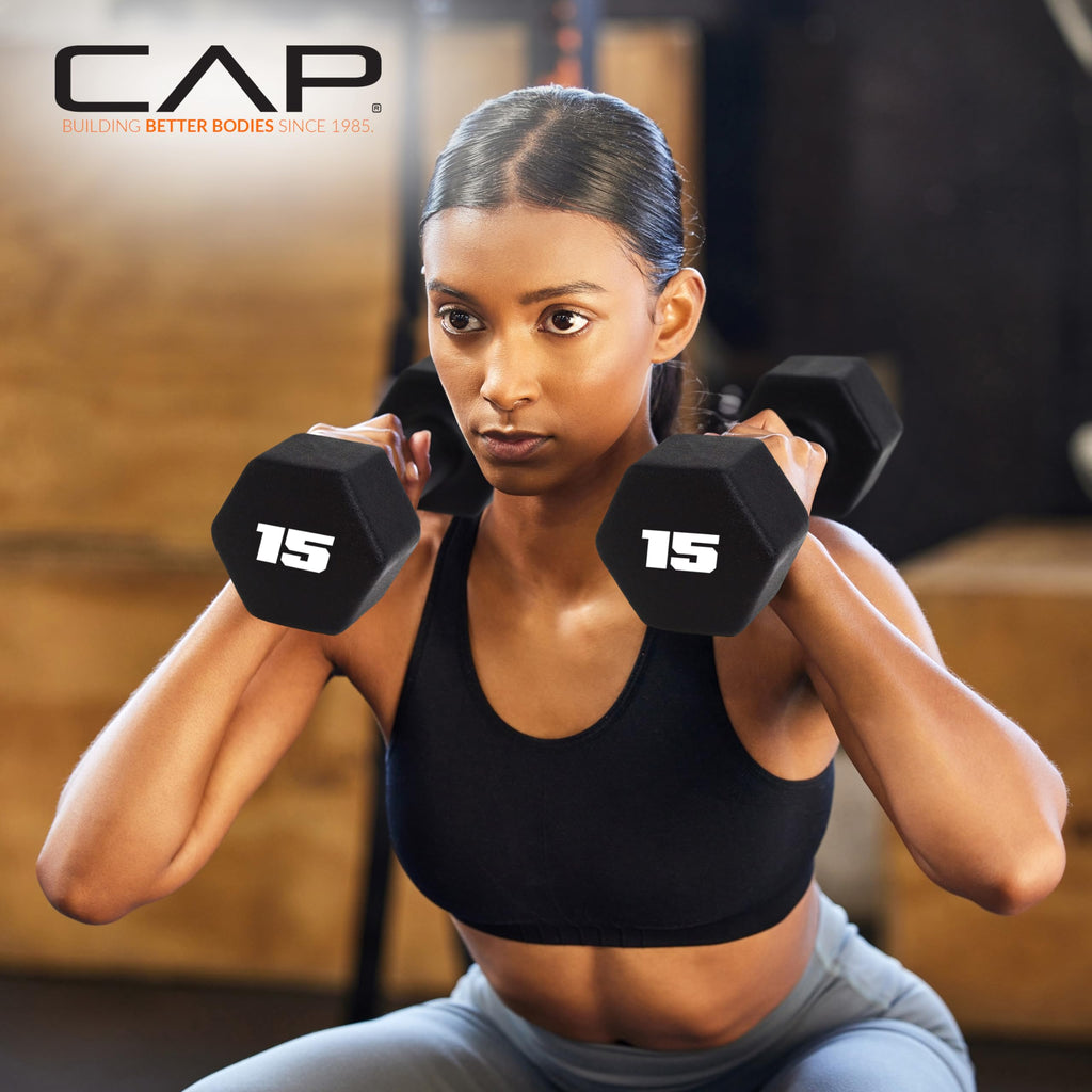 Black 20 lb Neoprene Dumbbell Pair Y5882
