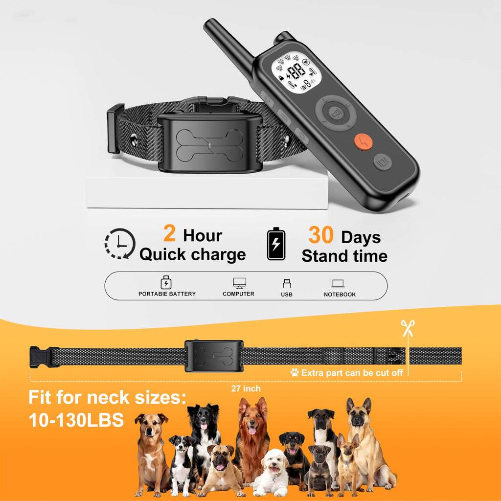 Wireless Dog Fence System with Remote Training Collar O781768